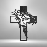 Jesus Christ Cross - Metal Wall Art Hanging, Wall Decor, Christian Art, Steel Sign